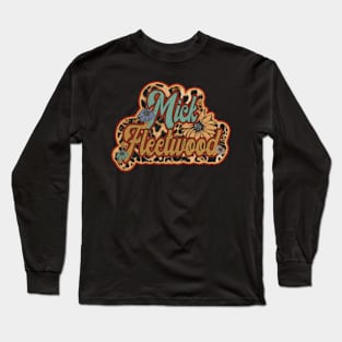 Retro Mick Gifts Name Flowers Personalized Styles Long Sleeve T-Shirt
